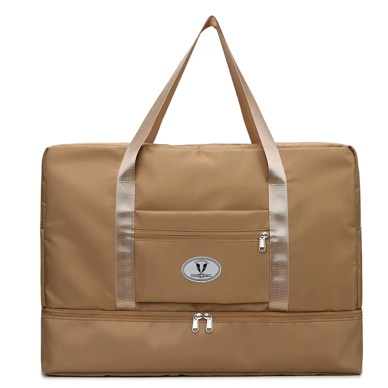 Large Oxford Weekender Duffel with Independent Shoe Pocket Gray color SKU reference