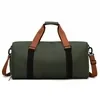 Weekender Duffel with Fixed Yoga Mat Straps and Shoe Compartment Olive green color SKU reference