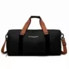 Weekender Duffel with Fixed Yoga Mat Straps and Shoe Compartment Black color SKU reference