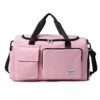 Large-Capacity Dry/Wet Travel Duffel with Shoe Compartment Pink color SKU reference