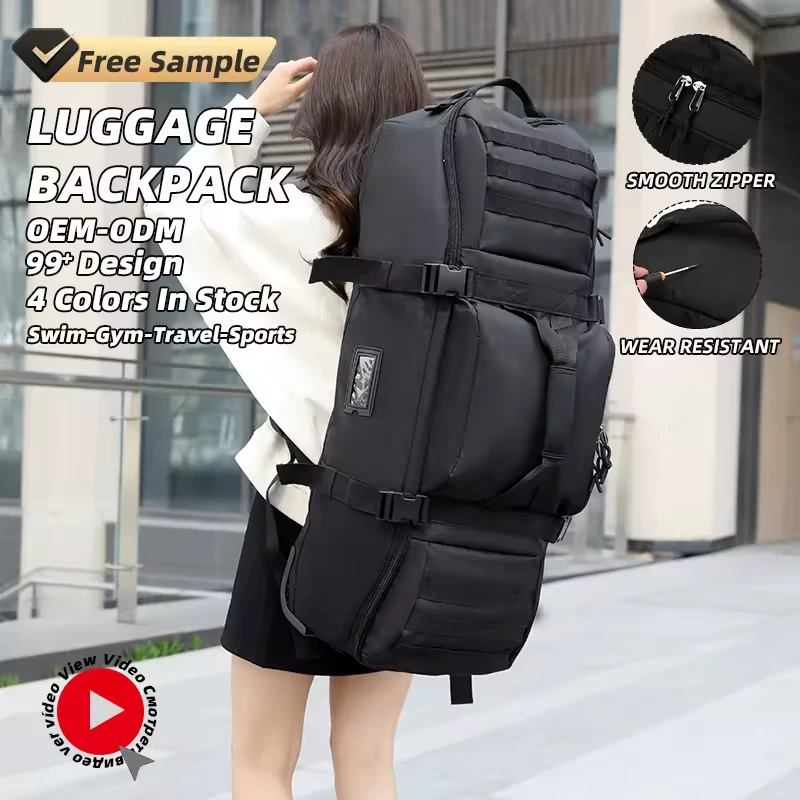 Foldable Oxford Rolling Duffel with Removable Shoulder Strap product reference image