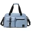 Large Weekender Duffel with Shoe Compartment and Yoga Mat Strap Blue color SKU reference