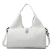 Quilted Gym Weekender Tote with Shoe Compartment White color SKU reference