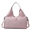 Quilted Gym Weekender Tote with Shoe Compartment Pink color SKU reference