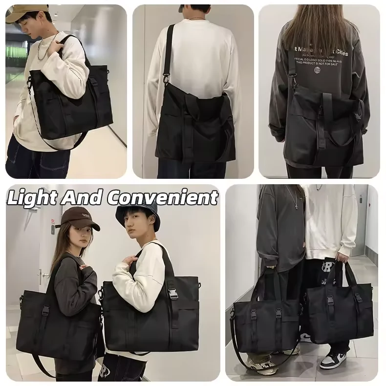Nylon Commuter Crossbody Tote with Adjustable Strap product reference image
