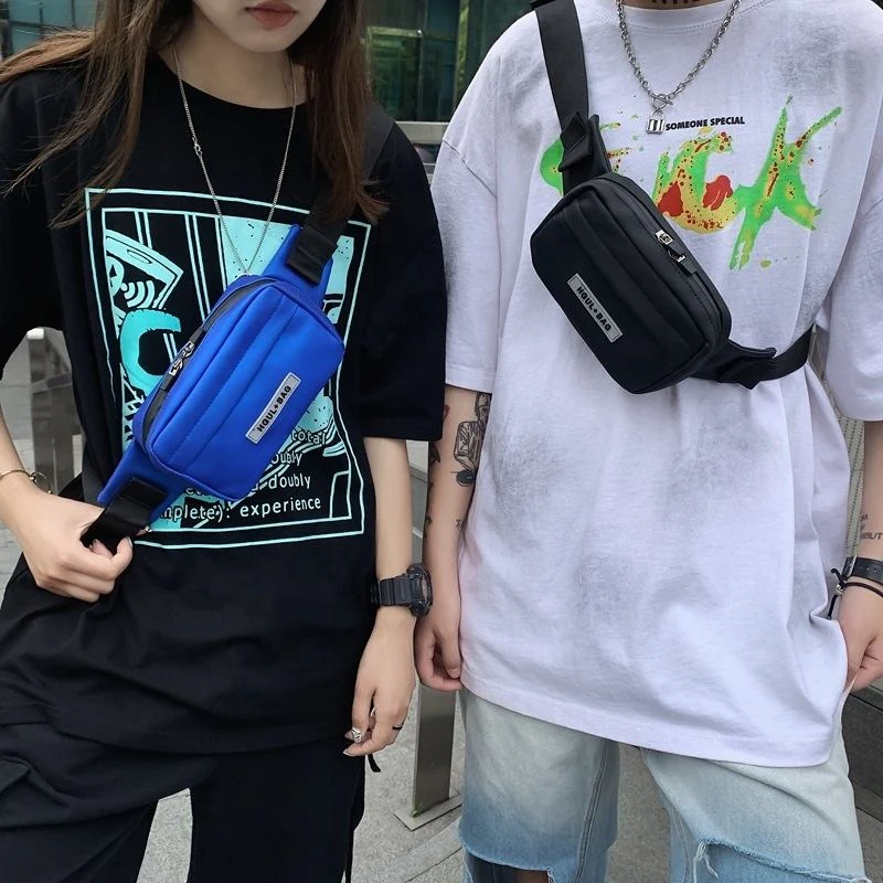 Hip-hop Streetwear Front Chest Pouch with Adjustable Straps product reference image