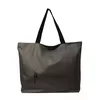 34L PU Travel Tote with Smooth Zip and Personal-Item Storage Gray color SKU reference