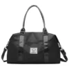 8-Color Travel Duffel with Bottle Pocket and Yoga Mat Strap Black color SKU reference