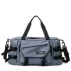 Large-Capacity Dry/Wet Weekender Gym Duffel Gray color SKU reference