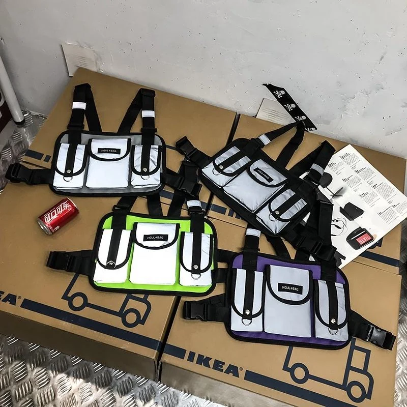 Reflective Adjustable Chest Pack for Hiking and Running product reference image