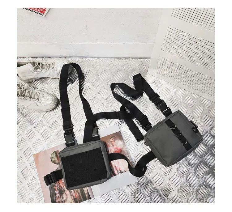 Polyester Tactical Double-sling Chest Rig Bag Black · reference 2 color SKU reference
