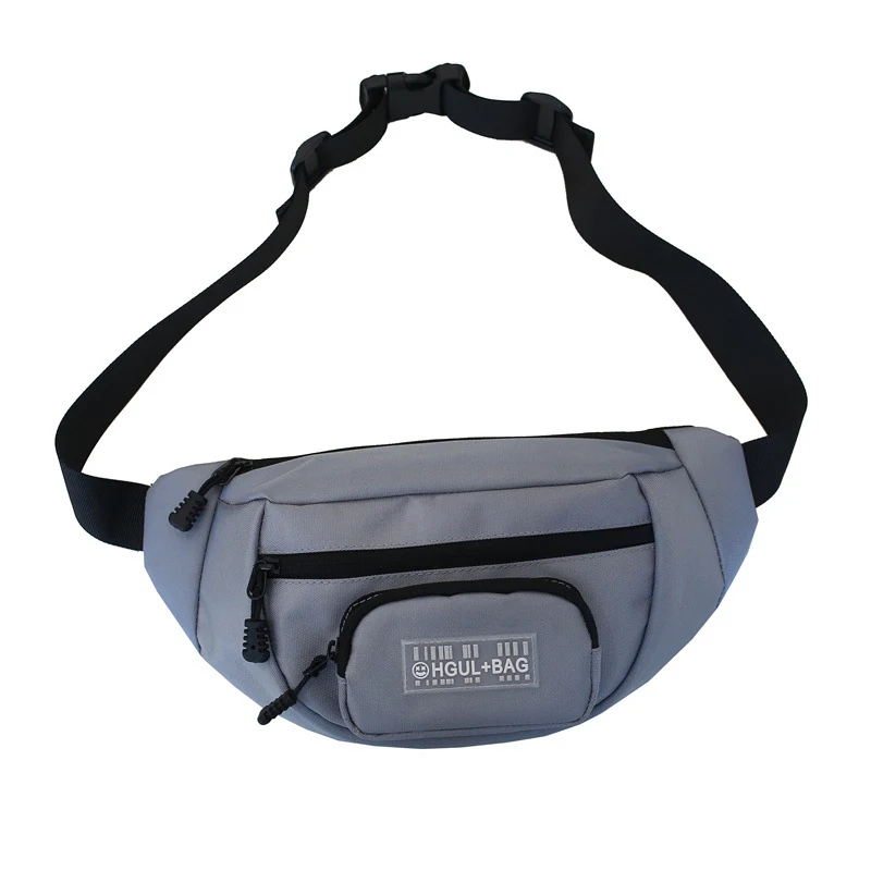 Polyester Radio Chest Pouch with Star Print Gray color SKU reference