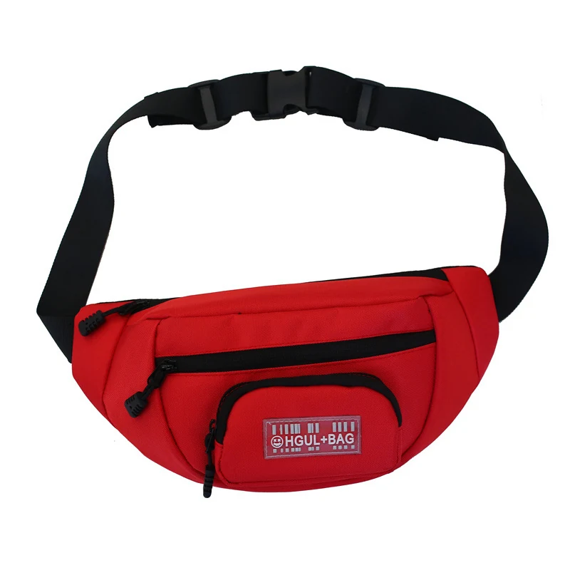 Polyester Radio Chest Pouch with Star Print Red color SKU reference