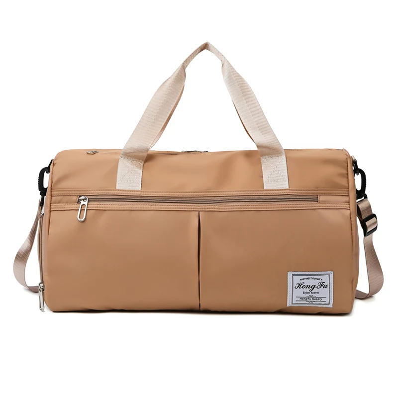 Multi-Pocket Nylon Weekender Duffel with Shoe Compartment Blue color SKU reference