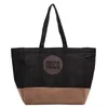 40L Canvas Everyday Tote with Internal Pocket Black color SKU reference