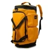Heavy-Duty Weekender Gym Backpack with Shoe Compartment Yellow color SKU reference