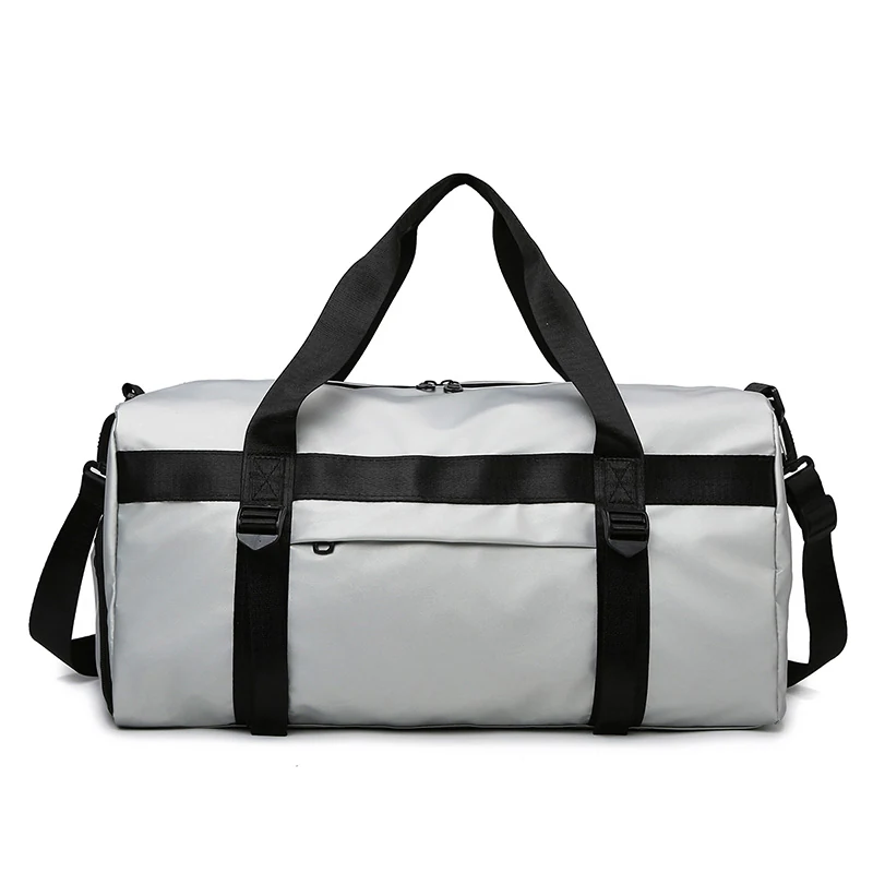 Yoga Weekender Duffel with Fixed Mat Strap and Shoe Compartment Purple color SKU reference