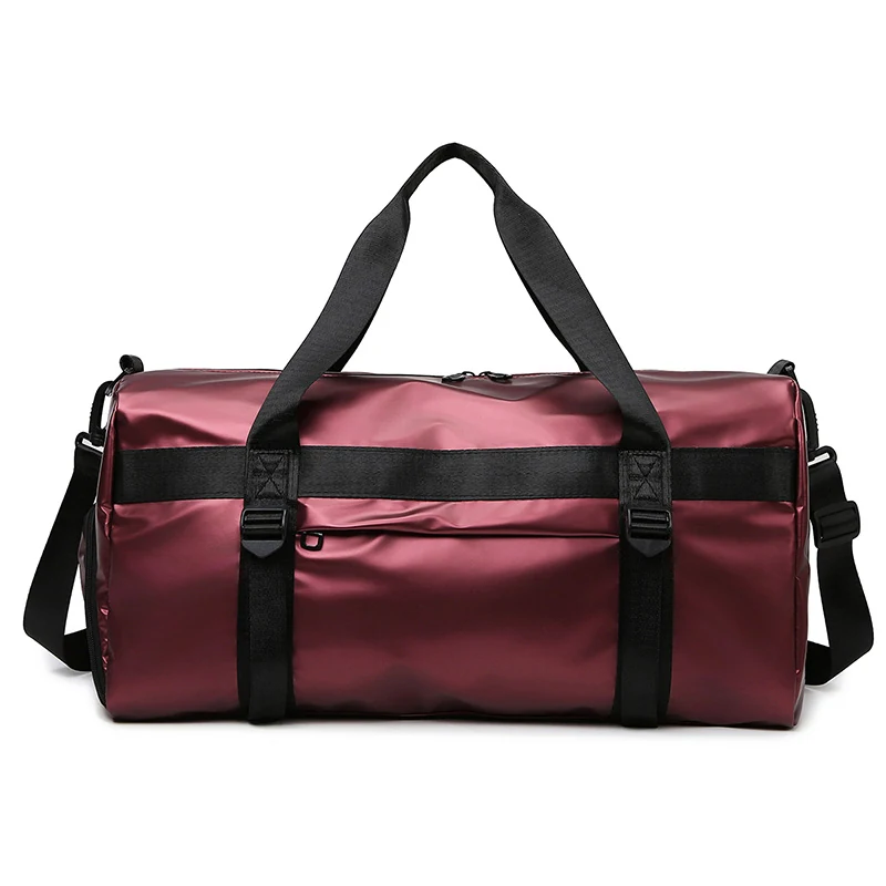 Yoga Weekender Duffel with Fixed Mat Strap and Shoe Compartment Blue color SKU reference