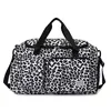 Leopard Print Weekender Gym Duffel with Shoe Compartment Pattern 2 color SKU reference