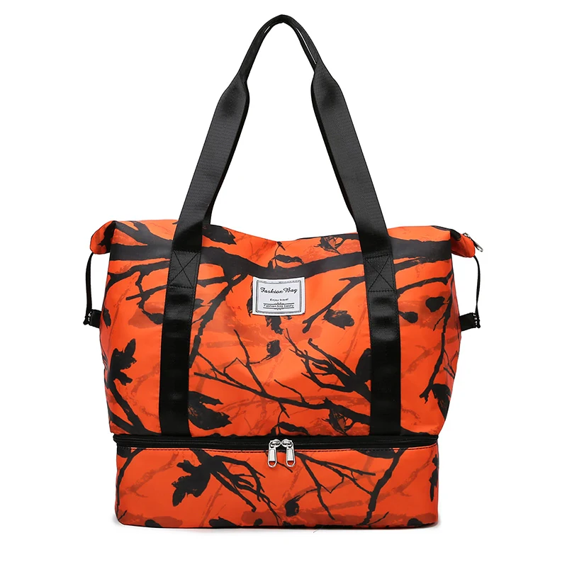 Elephant and Zebra Print Weekender with Shoe Compartment Print pattern 06 color SKU reference