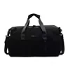 25L Travel Duffel with Side Pockets and Removable Strap Black color SKU reference