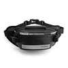 Large Polyester Travel Waist Bag Black color SKU reference
