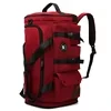 Heavy-Duty Weekender Backpack with Shoe Compartment Red color SKU reference