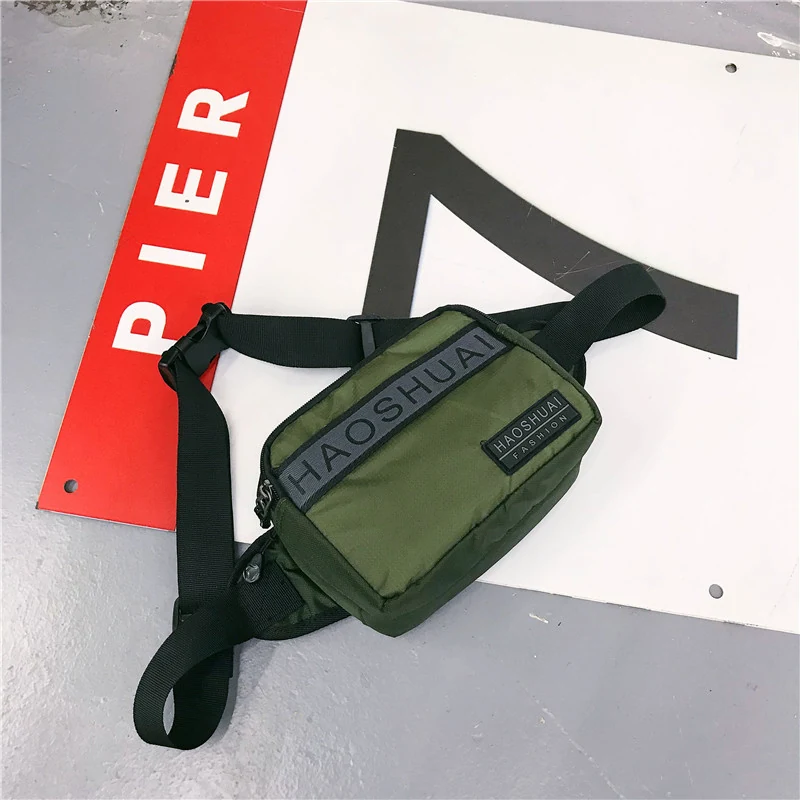 Polyester Mini Running and Travel Waist Bag Olive color SKU reference