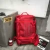 3-in-1 Oxford Travel Backpack with USB and RFID Features Red color SKU reference