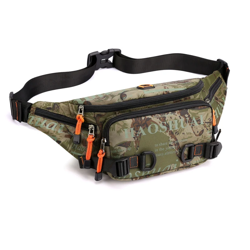 Tactical-style Polyester Waist Pack with Five Options Camo style A color SKU reference