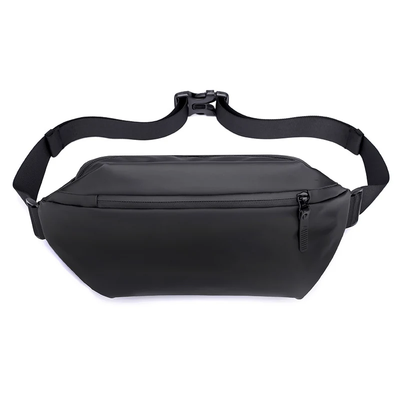 Polyester Running Waist Pack with Bottle Holder Black color SKU reference