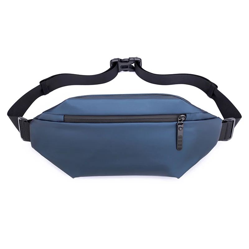 Polyester Running Waist Pack with Bottle Holder Blue color SKU reference