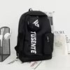 Oxford Racket Backpack with Separate Shoe Compartment Black color SKU reference