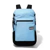 Nylon Travel Backpack with Two-Way Zip and Side Pocket Black color SKU reference