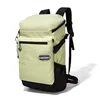 Nylon Travel Backpack with Two-Way Zip and Side Pocket Light green color SKU reference