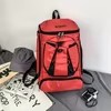 Oxford Sports Backpack with Shoe Storage & Listed Solar/USB Options Red color SKU reference
