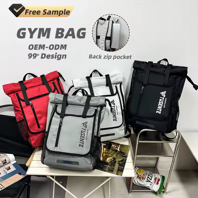 Reflective Oxford Gym Duffel Backpack for Travel product reference image