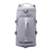 Quilted Weekender Backpack with Shoe Compartment Gray color SKU reference