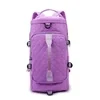 Quilted Weekender Backpack with Shoe Compartment Purple color SKU reference