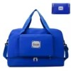 Foldable Nylon Travel Duffel with Shoe and Wet/Dry Compartments Klein blue color SKU reference