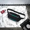 Reflective-look Polyester Crossbody Sling Bag Black color SKU reference