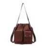 8L Oxford Crossbody Bag with Front Pocket and Buckle Detail Color option 04 color SKU reference