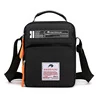 Compact Polyester Phone and Essentials Crossbody Bag Black color SKU reference