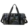 Printed Gym Duffel with Yoga Mat & Shoe Storage Army green color SKU reference