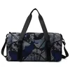 Printed Gym Duffel with Yoga Mat & Shoe Storage Dark blue color SKU reference