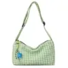 8L Houndstooth Oxford Crossbody Bag with Adjustable Strap Configuration reference 01 SKU overview reference