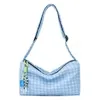 8L Houndstooth Oxford Crossbody Bag with Adjustable Strap Configuration reference 07 SKU overview reference