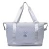 Expandable Quilted Travel & Gym Duffel Gray color SKU reference