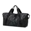Custom Graffiti-Print Gym Duffel with Wet/Dry Storage Graffiti Green color SKU reference