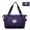 Expandable Travel Gym Duffel with Side Bottle Pocket Dark Blue color SKU reference